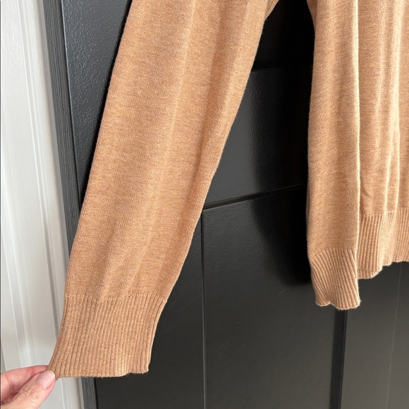 Woman’s Dress Barn Tan/Brown Crew Neck Long Sleeve Sweater. 20% Viscose. Size XL - Picture 3 of 12